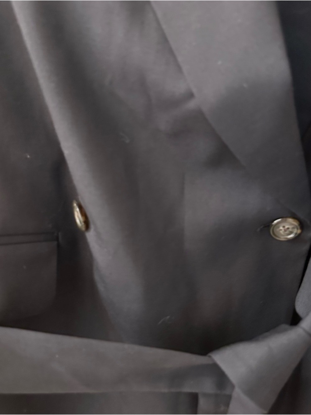 Argent Belted Vest in Seasonless Wool in black size 4 - Picture 4 of 5